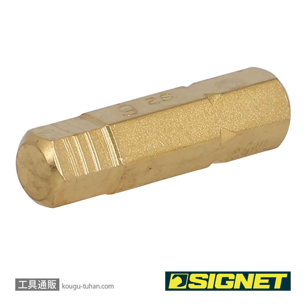 SIGNET 21457 1/4" チタンコーティングヘックスビット 6MMの画像