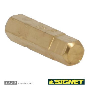 SIGNET 21457 1/4" チタンコーティングヘックスビット 6MMの画像