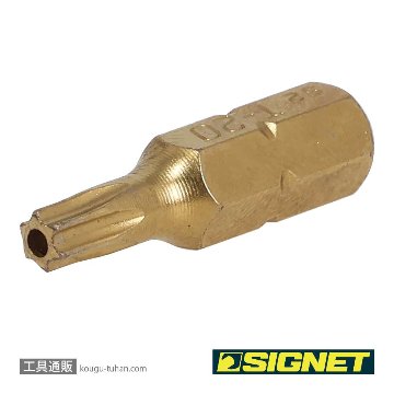 SIGNET 21508 1/4" チタンコーティングいじり止ビット TX20の画像