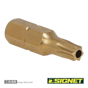 SIGNET 21509 1/4" チタンコーティングいじり止ビット TX25の画像