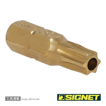 SIGNET 21512 1/4" チタンコーティングいじり止ビット TX30の画像