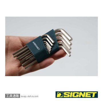 SIGNET 35064 ホルダー付六角棒レンチ13本セット (0.7-6MM)の画像