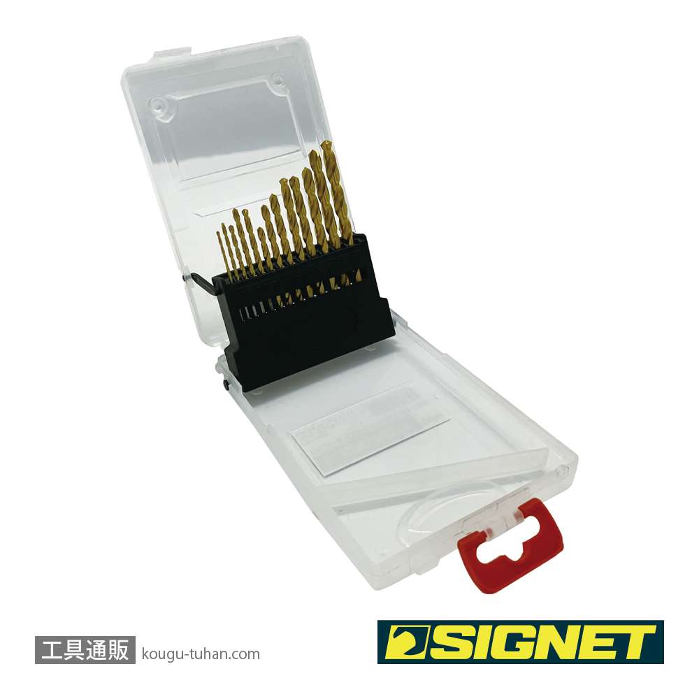 SIGNET 57350 TiNコート ストレートドリルセット 13PCの画像