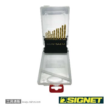 SIGNET 57350 TiNコート ストレートドリルセット 13PCの画像