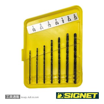 SIGNET 57301 HSSドリルセット 13PCS インチサイズ 1/16-1/4の画像