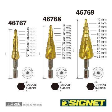 SIGNET 46768 コバルトステップドリル4-16MMの画像