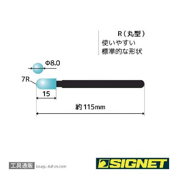 SIGNET 99870 SGゲルクリーナーペン R 丸型の画像