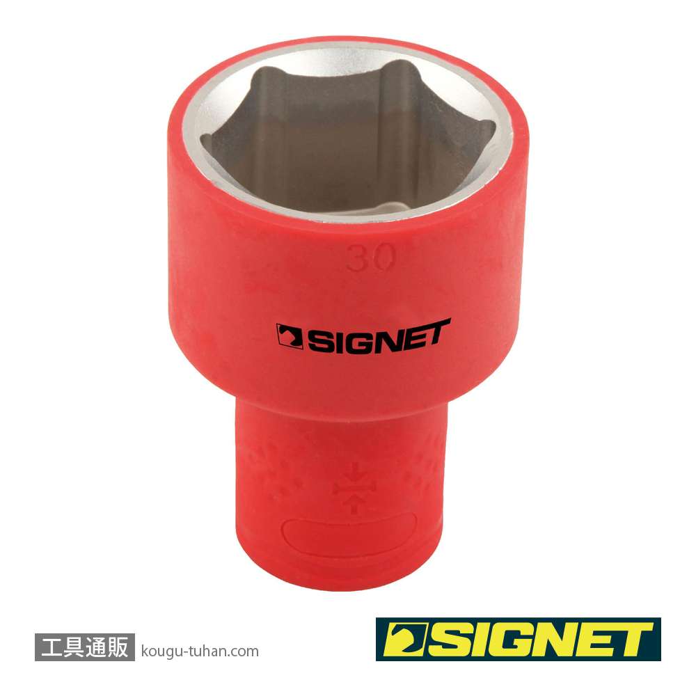 SIGNET E41430 1/2DR 絶縁ソケット 6角 30MMの画像
