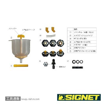 SIGNET 46960 クーラントチャージャーファンネルキットの画像