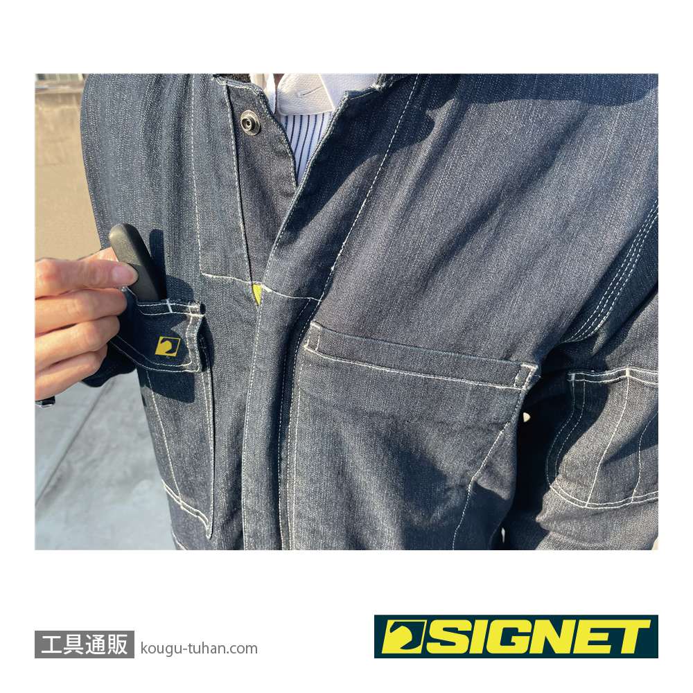 SIGNET 49626 デニムツナギ長袖 Sの画像