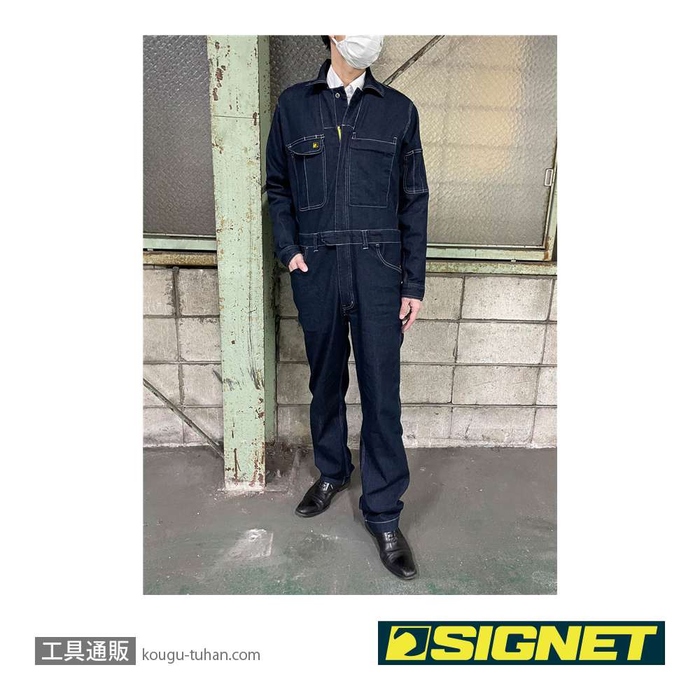 SIGNET 49627 デニムツナギ長袖 Mの画像