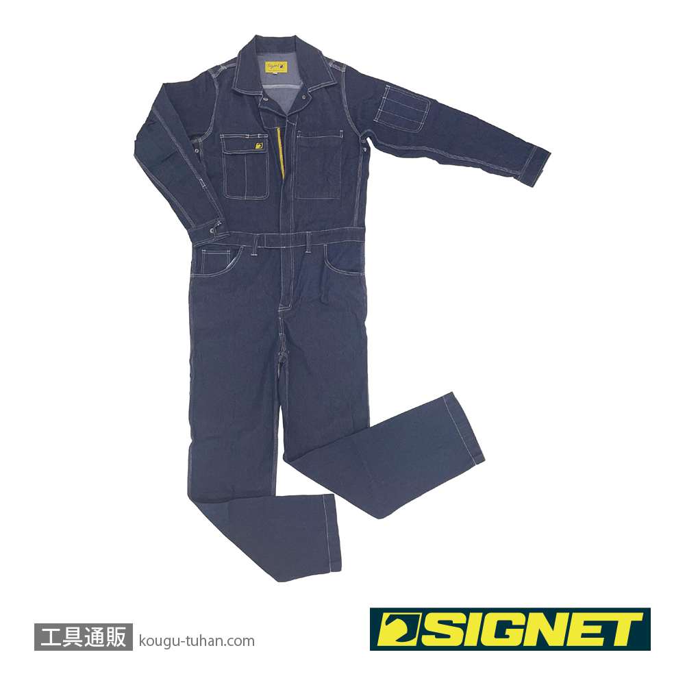 SIGNET 49628 デニムツナギ長袖 Lの画像