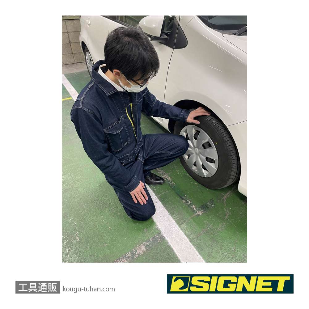 SIGNET 49628 デニムツナギ長袖 Lの画像