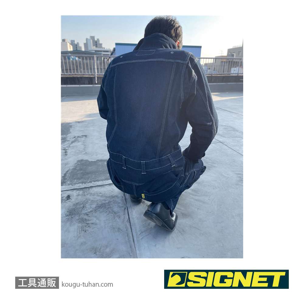 SIGNET 49628 デニムツナギ長袖 Lの画像