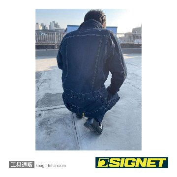 SIGNET 49628 デニムツナギ長袖 Lの画像