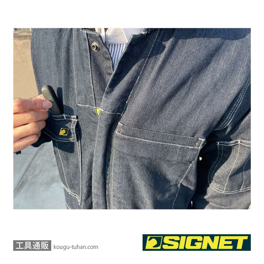 SIGNET 49629 デニムツナギ長袖 LLの画像