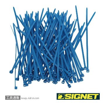 SIGNET 97061 ナイロン結束バンド ブルー 2.5X100の画像