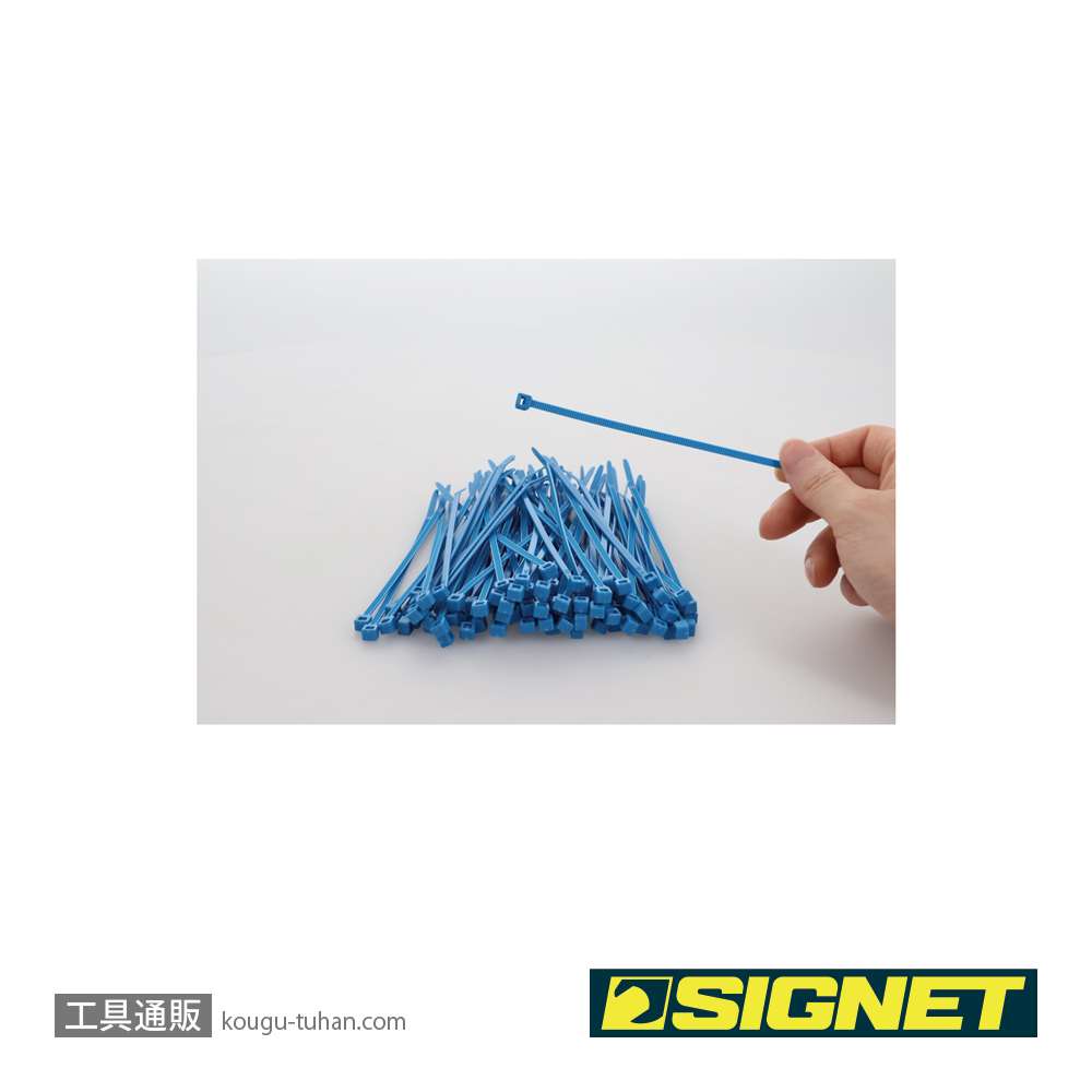 SIGNET 97063 ナイロン結束バンド ブルー 3.6X150の画像