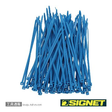 SIGNET 97063 ナイロン結束バンド ブルー 3.6X150の画像