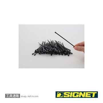 SIGNET 97066 ナイロン結束バンド 耐候性 ブラック 2.5X100の画像