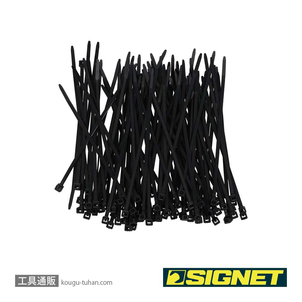 SIGNET 97067 ナイロン結束バンド 耐候性 ブラック 3.6X150の画像