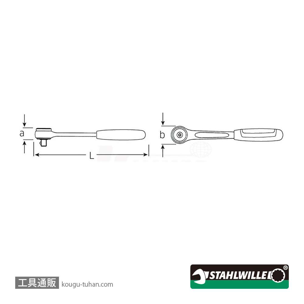 スタビレー 415QRN (1/4SQ)80ギア ラチェットハンドルの画像