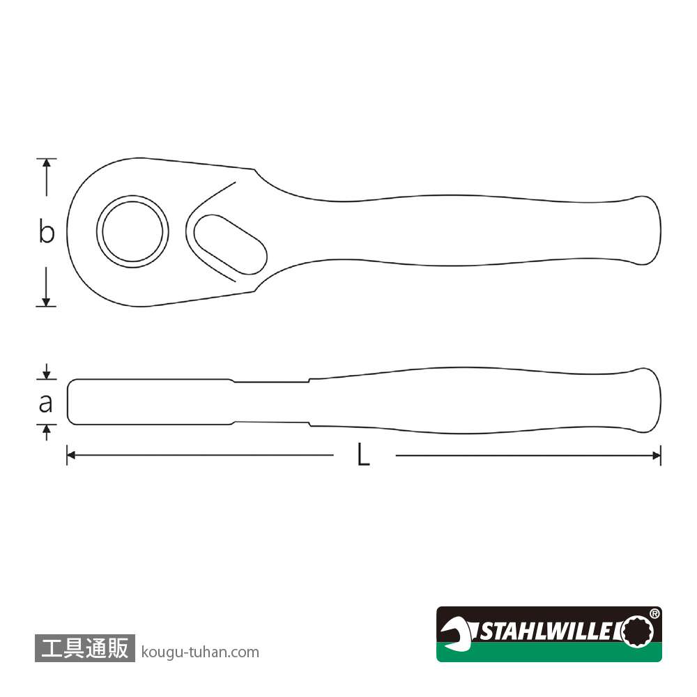 スタビレー 415SGBN (1/4")80ギア ラチェットハンドルの画像