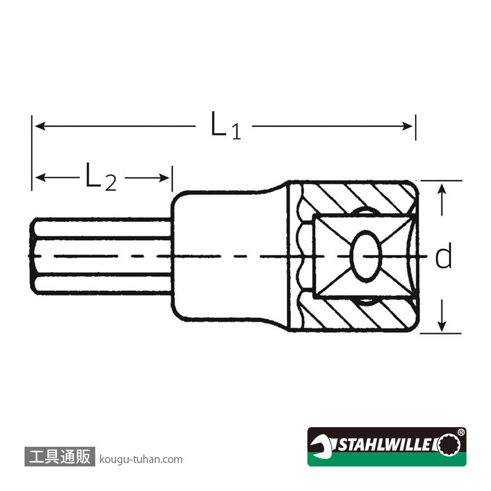 スタビレー 49-6 (3/8SQ)ヘキサゴンソケット 6mmの画像