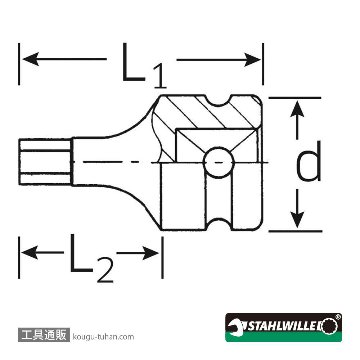 スタビレー 54IMP-17 (1/2SQ)インパクトソケット 17mmの画像