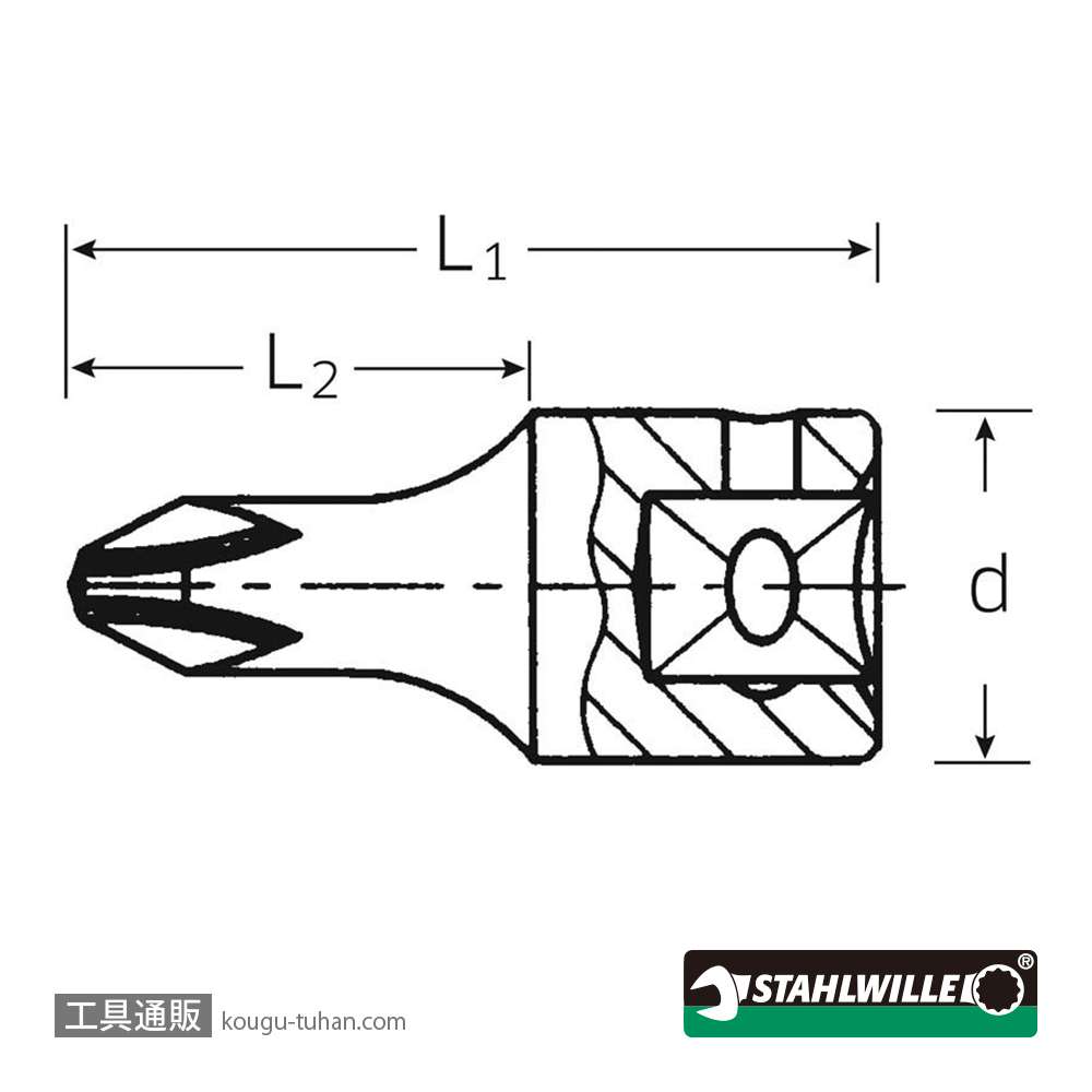 スタビレー 44P-3 (1/4SQ)プラスビットソケット #3の画像