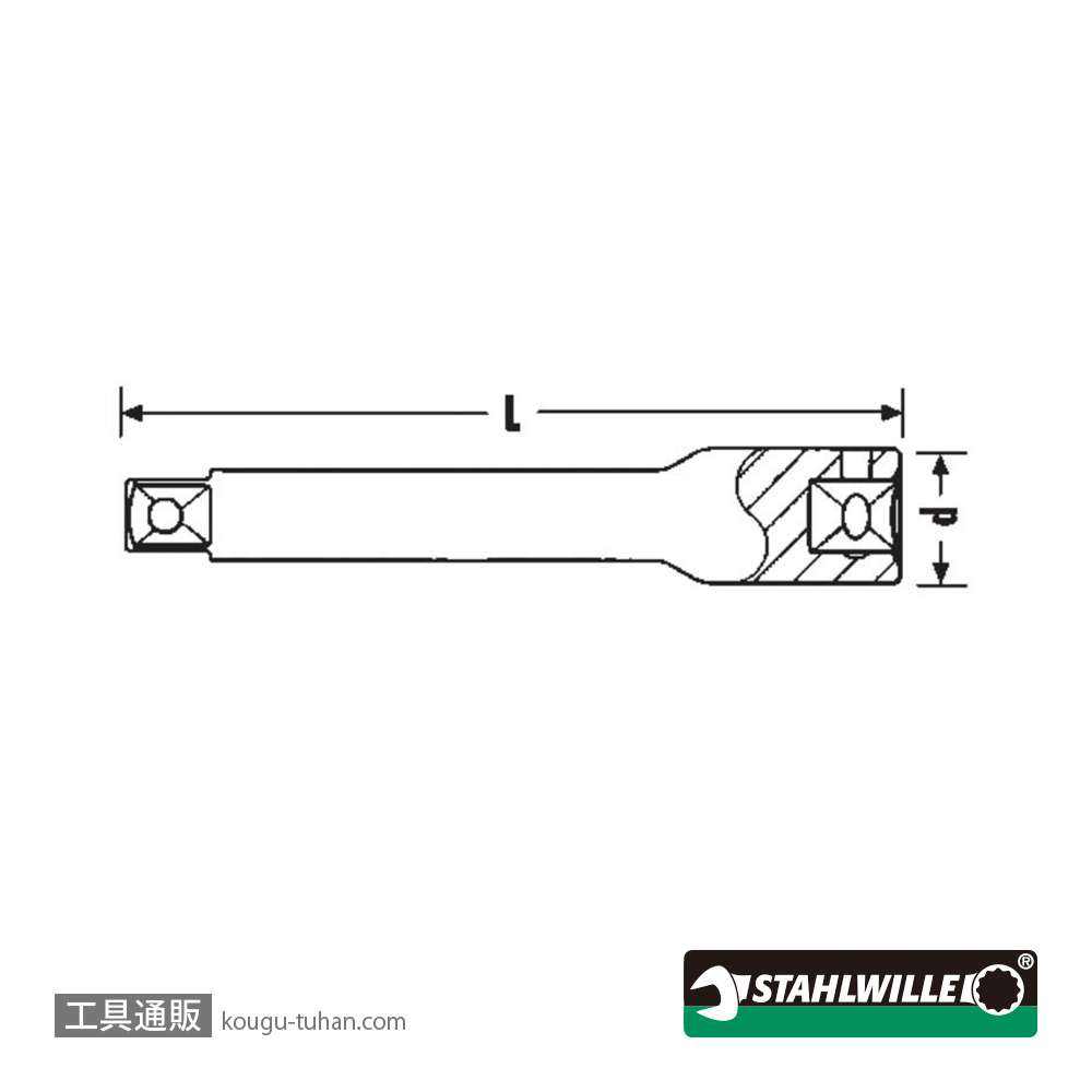 スタビレー 405/6 (1/4SQ)エキステンションバー 150mmの画像