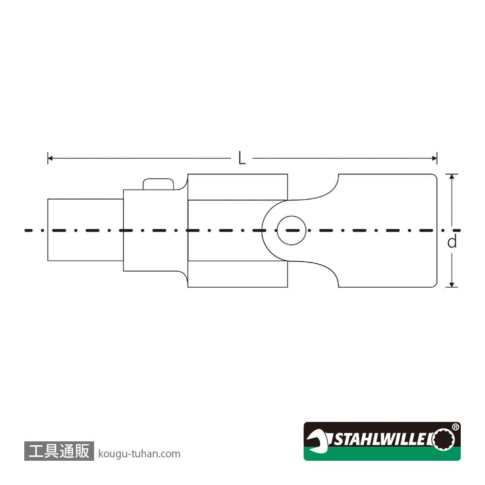 スタビレー 428QR (3/8SQ)ユニバーサルジョイントの画像