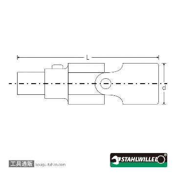 スタビレー 428QR (3/8SQ)ユニバーサルジョイントの画像