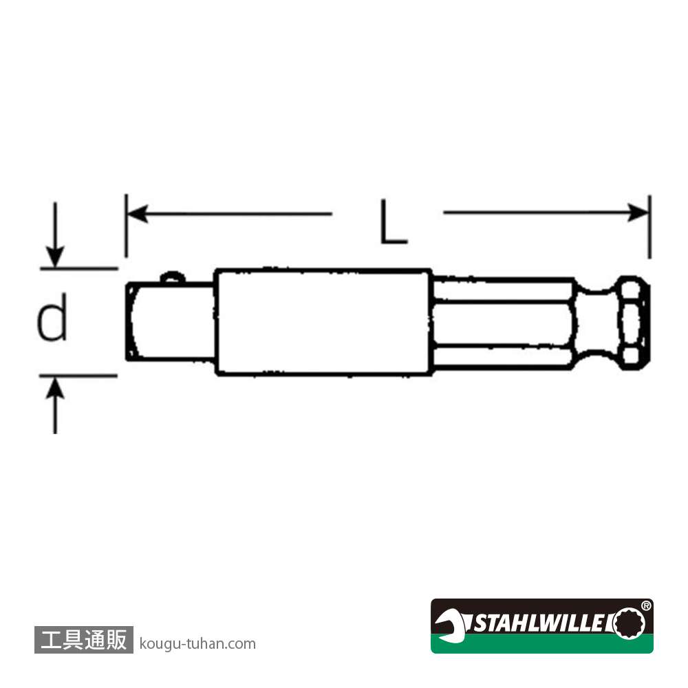 スタビレー 3119 (1/2SQ)-1/4"ソケットアダプターの画像