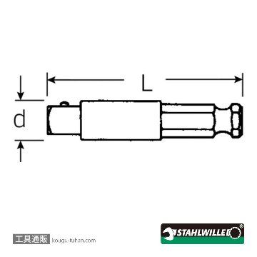 スタビレー 3119 (1/2SQ)-1/4"ソケットアダプターの画像