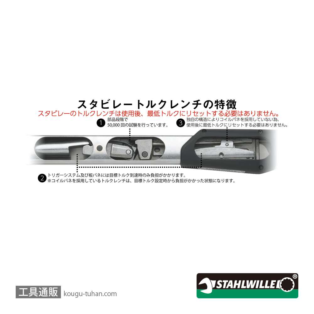 スタビレー 730N/10 差替式プリセット型トルクレンチ 20-100Nmの画像