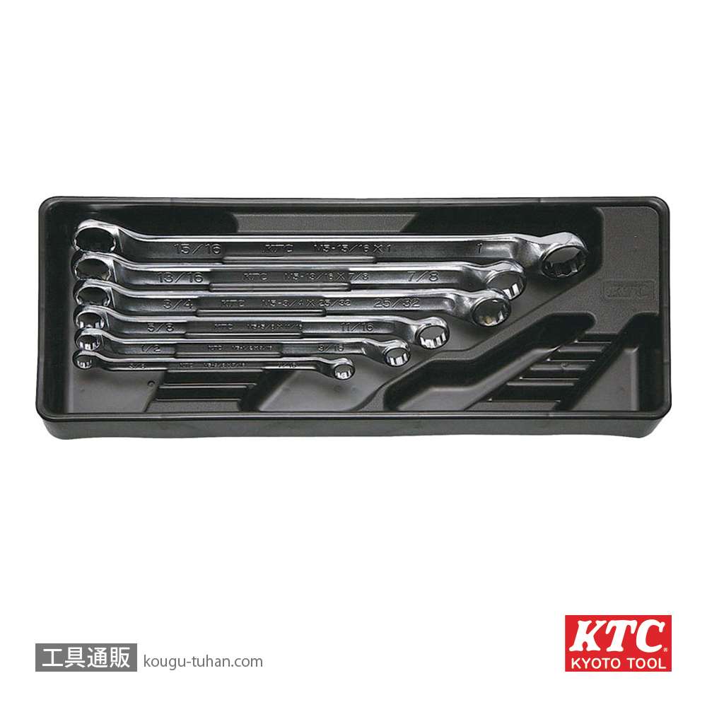 KTC TM506B メガネレンチセット (6本組・インチ)の画像