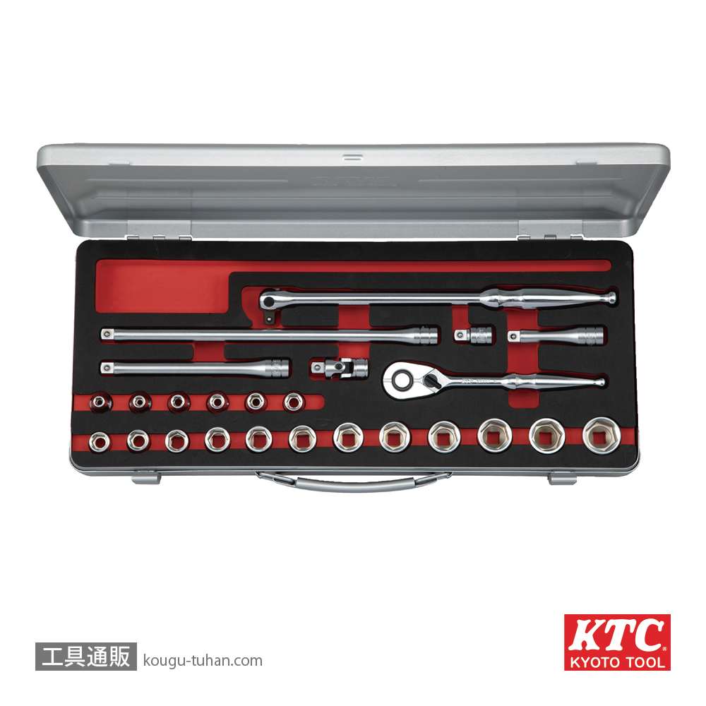 KTC TB325A 9.5sq.ソケットセット(六角)[25点]の画像