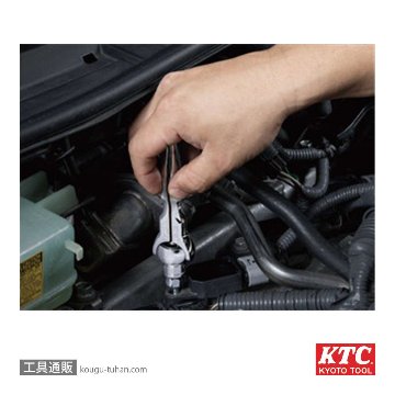 KTC BRSW3S (9.5SQ)ショートスイベルラチェットハンドルの画像