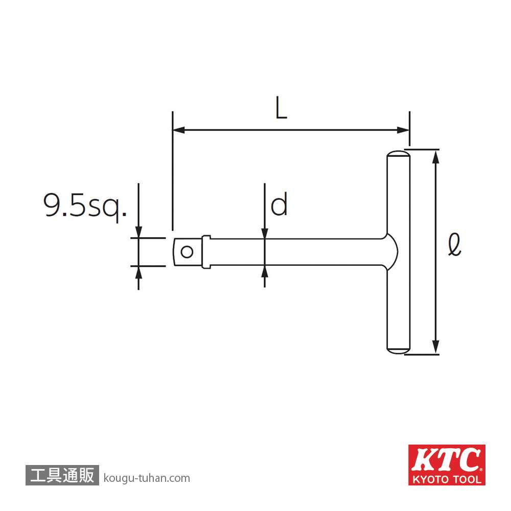KTC AB-53 (9.5SQ)ハンドルの画像