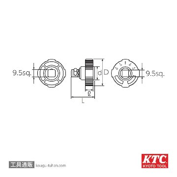 KTC BE3-Q (9.5SQ)クイックスピンナの画像