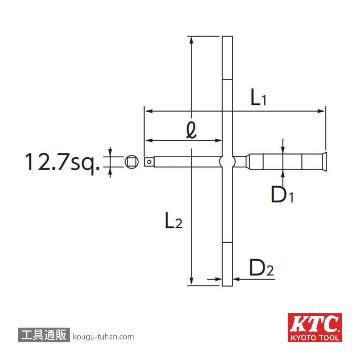 KTC XH30 早回しクロスリムレンチの画像