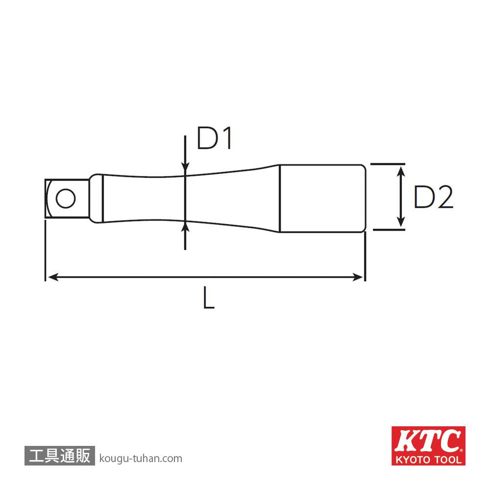 KTC BE2-100 (6.3SQ)エクステンションバーの画像