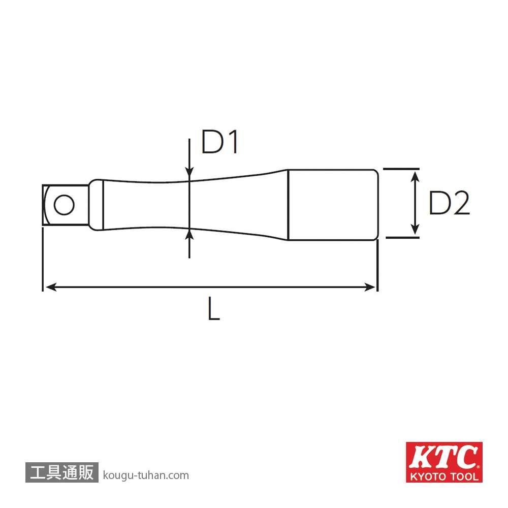 KTC BE3-200 (9.5SQ)エクステンションバーの画像