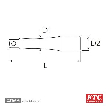 KTC BE3-600 (9.5SQ)エクステンションバーの画像