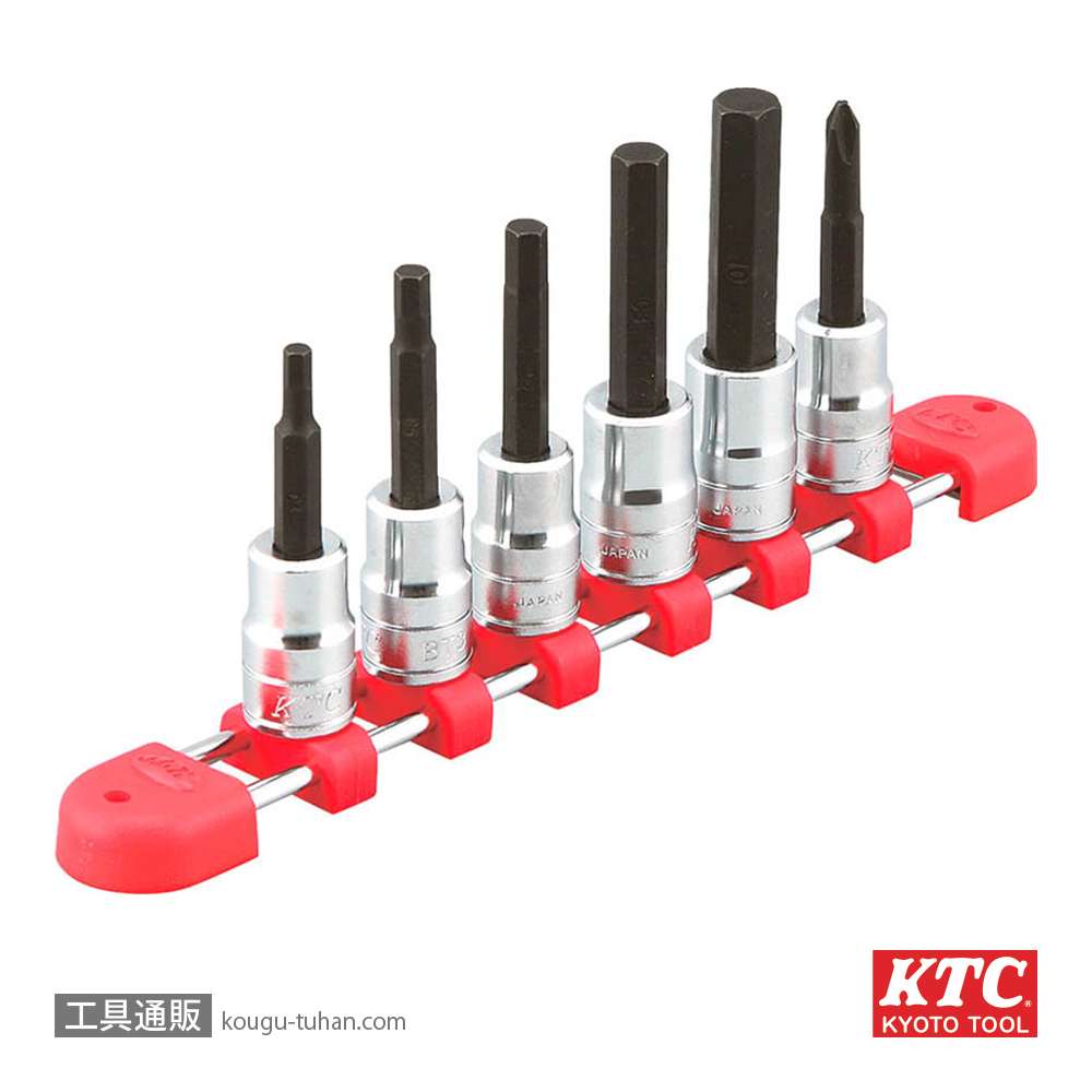 KTC TBT306H (9.5SQ)ヘキサゴンビットソケットセット(6コ組)の画像
