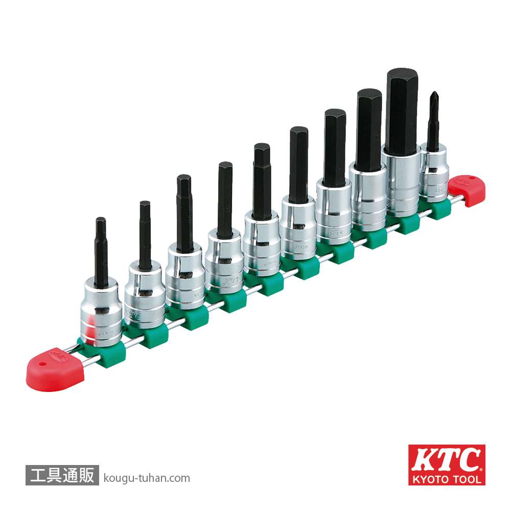 KTC TBT410H (12.7SQ)ヘキサゴンビットソケットセット(10コの画像
