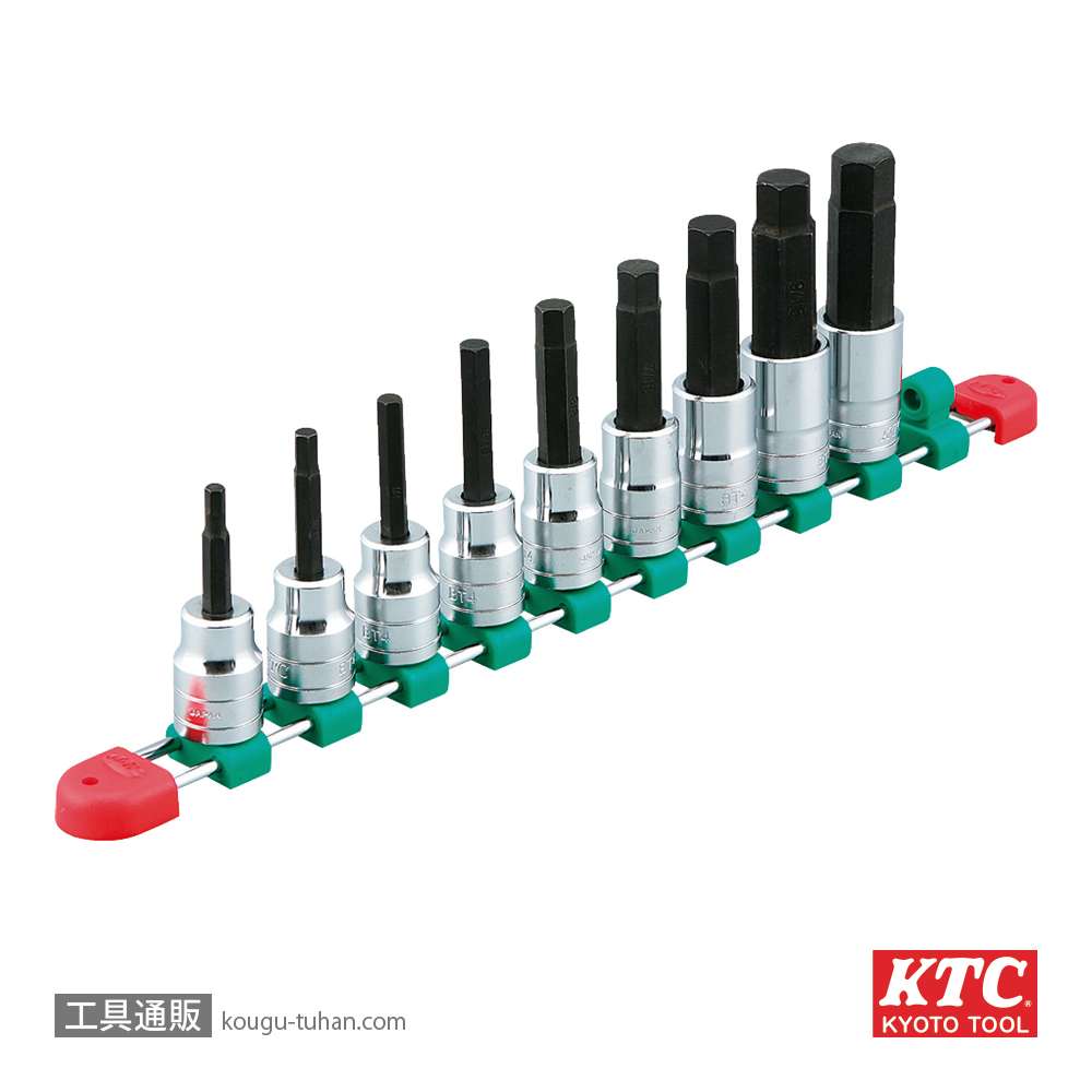 KTC TBT409BH (12.7SQ)ヘキサゴンビットソケットセット(9コの画像