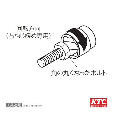 KTC B4TW-21 (12.7SQ)ツイストソケットの画像