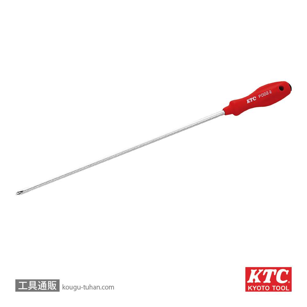 KTC PDDZ-2 樹脂柄ドライバ ロング丸軸 クロスの画像